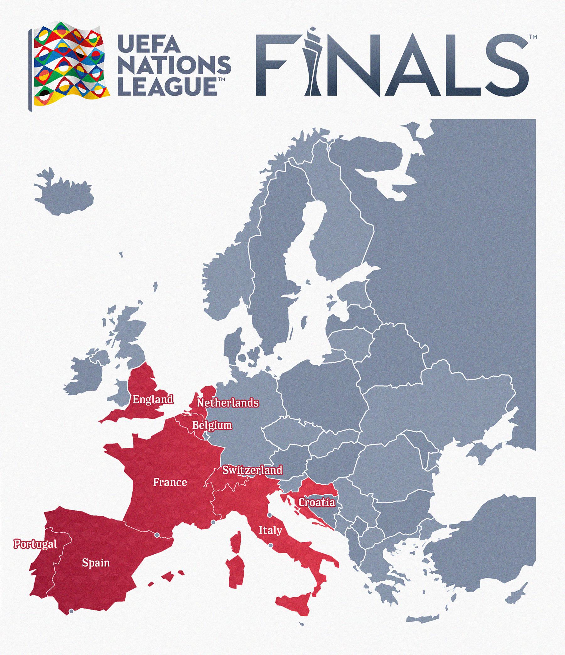 これまでに UEFA ネーションズ リーグの決勝に進出したすべての国の地図 News WACOCA JAPAN People