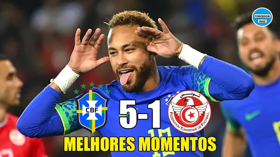 Brasil 5 x 1 Tunísia – Melhores Momentos – Amistosos 2022 Brasil 5 x 1 Tunísia - Melhores Momentos - Amistosos 2022