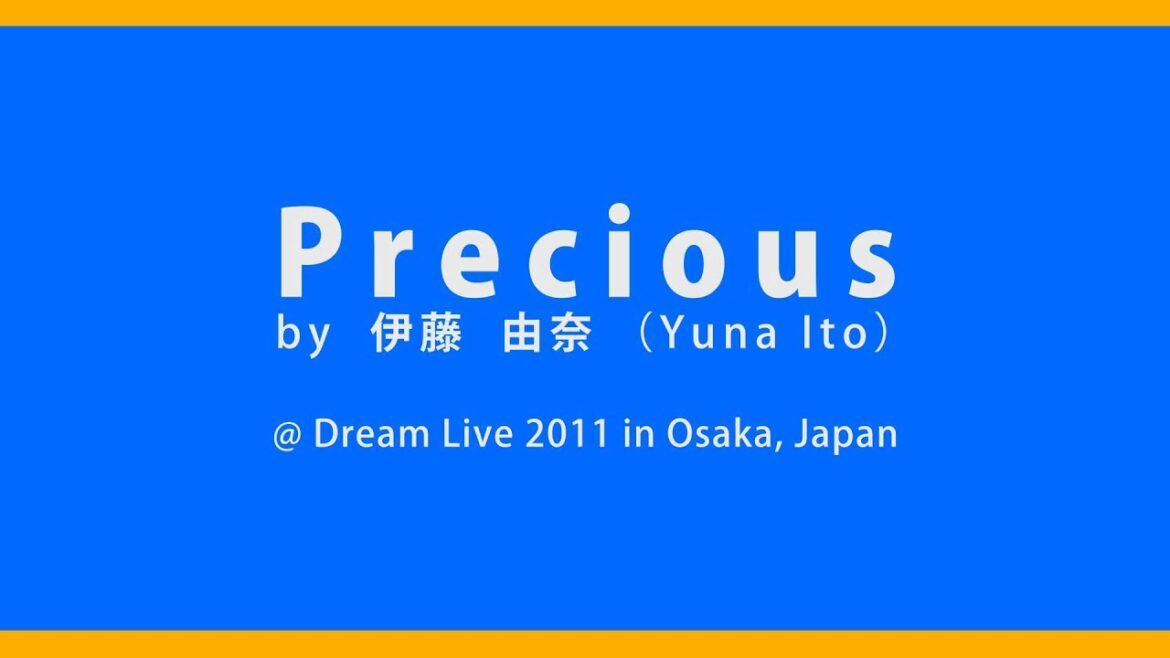 伊藤由奈 (Yuna Ito) - Precious @ Dream Live 2011