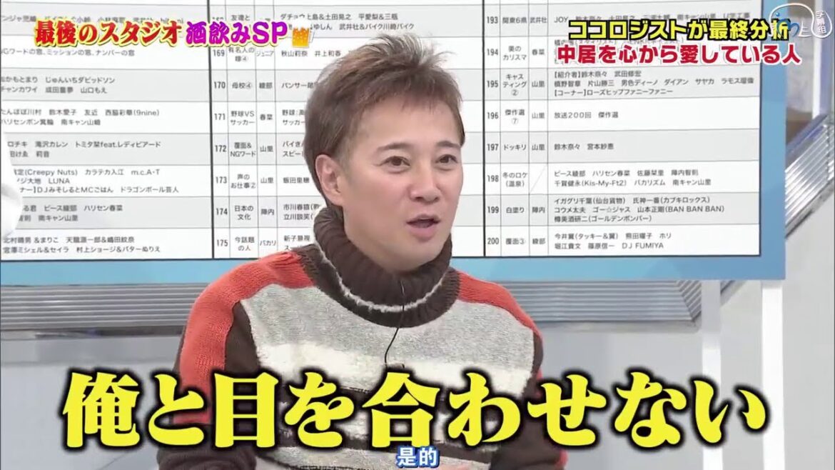 『最後のスタジオ』中居を心から愛している人＆中居を嫌いな人