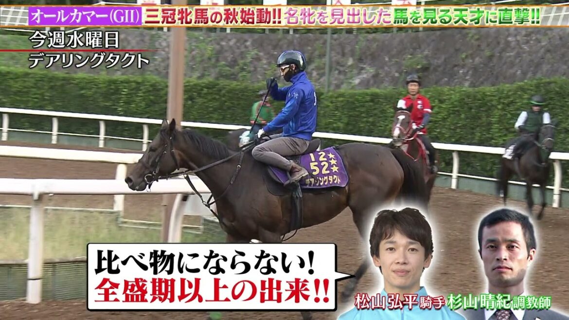 【オールカマー】デアリングタクト 全盛期以上の出来！三冠牝馬秋始動戦に大注目！