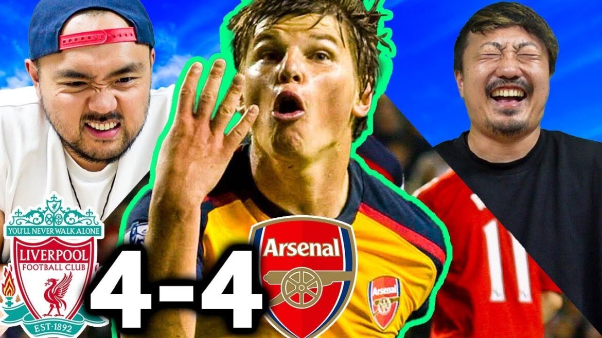 【伝説の試合ハイライト】リバプール4-4アーセナル｜アルシャビン4発｜プレミアリーグ2008/09