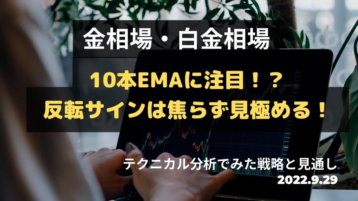 【金価格・白金価格】今後どうなる！？10本EMAに注目！？反転サインを焦らず見極める！ テクニカル分析でみた見通しと戦略 9月29日（木）