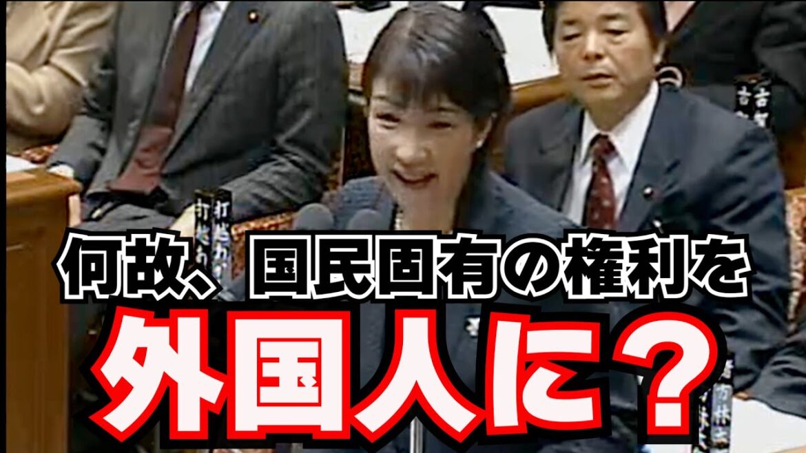 【高市早苗の戦い】私は外国人参政権に絶対反対！国民に秘匿され韓国人団体だけの公約が。高市早苗が笑顔で暴く！2010年 2月9日 衆議院