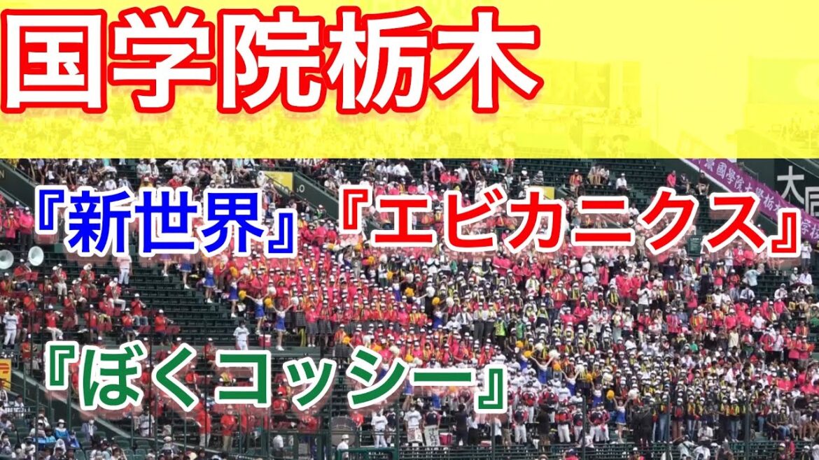 国学院栃木　アルプススタンド　重厚な『新世界より』