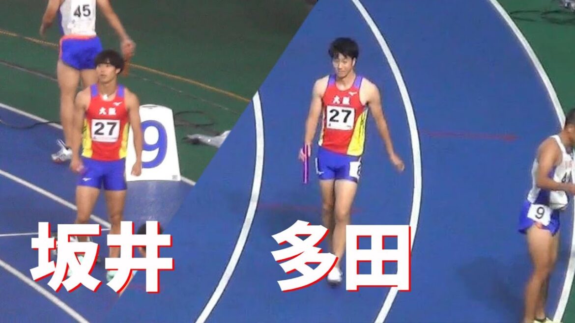 大阪の坂井1走・多田アンカー 予選 男子リレー 4x100m 栃木国体陸上2022