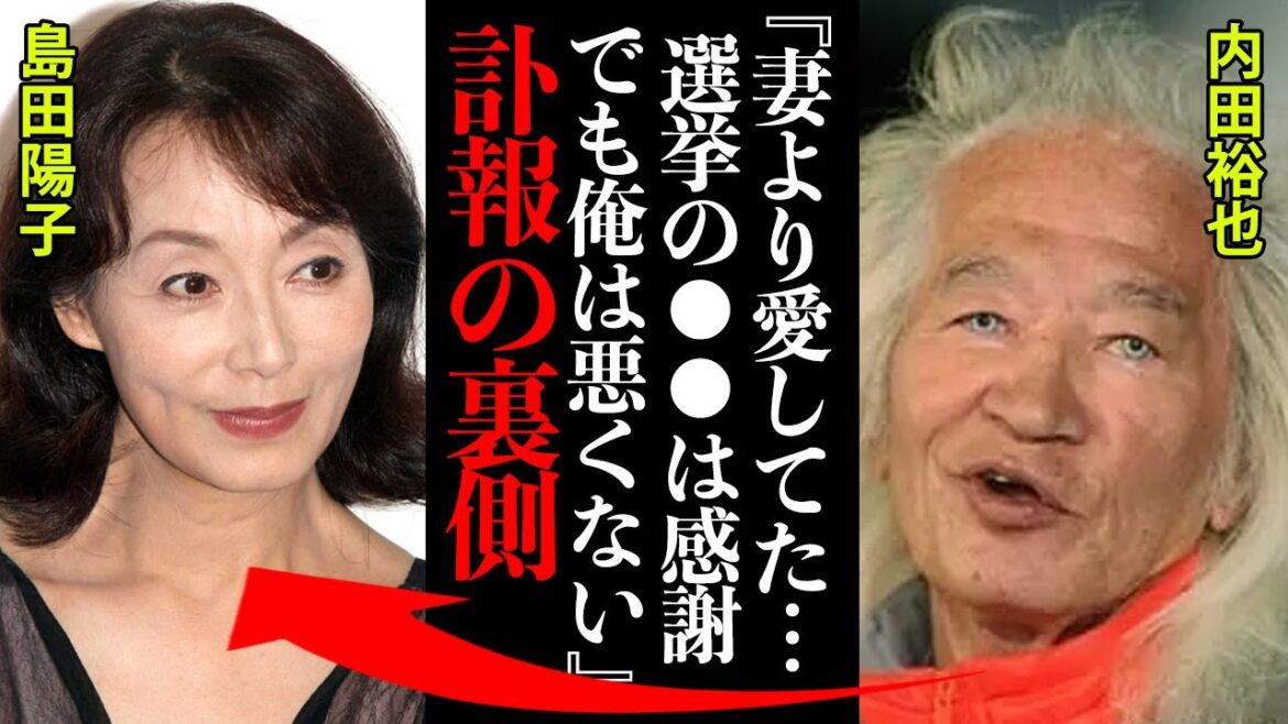 島田陽子の本当の最期に度肝を抜かれた！内田裕也『妻より愛していた...選挙の時も●●してしまったことはありがとう...』