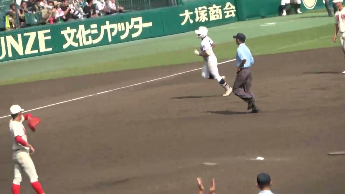 平井悠馬（国学院栃木）ホームラン　第104回全国高等学校野球選手権大会　対智辯和歌山
