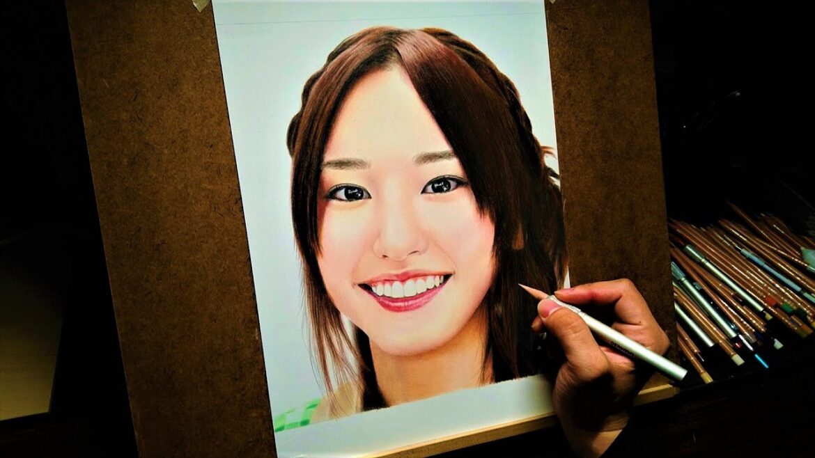 新垣結衣　色鉛筆画　Colord Pencil Drawing　Yui Aragaki