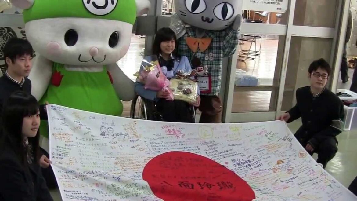 村岡桃佳さん　ソチパラリンピック校内壮行会　正智深谷高校　その２
