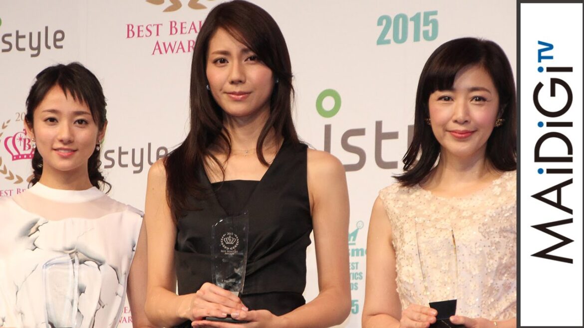 松下奈緒「内面の美しさも大切に」木村文乃、菊池桃子と登場！「2015 ベストビューティストアワード」授賞式2　#Nao Matsushita　#event