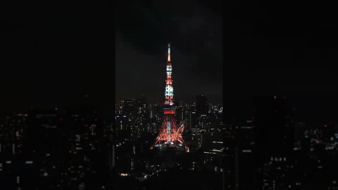 消灯の瞬間です🗼東京タワーは途中でライトアップが変わるの知ってました？