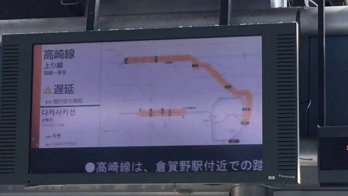 ＪＲ各線運行状況（高崎線踏切安全確認の影響で） 20160711
