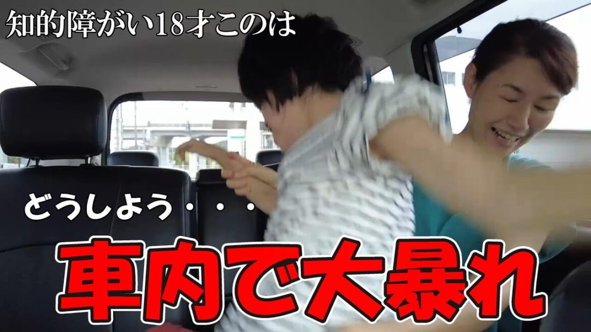 【閲覧注意】知的障がい18才このさん　楽しい旅路のはずが帰りのパニック