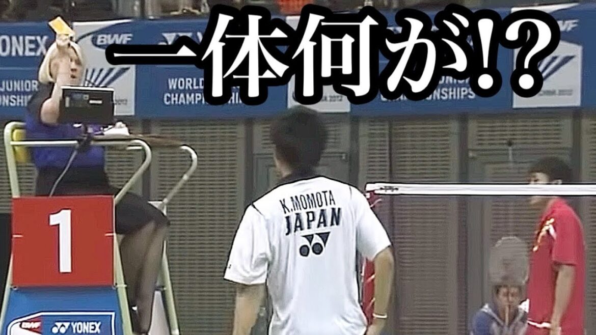 【史上初?】2人同時にイエローカード(桃田賢斗🇯🇵)