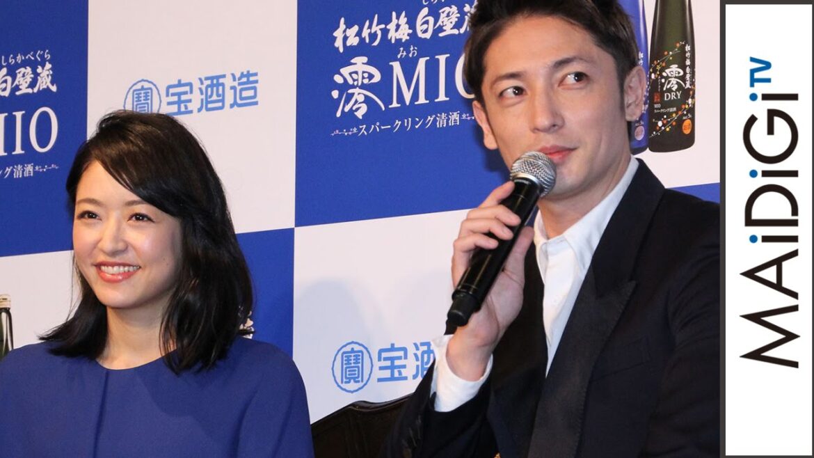 玉木宏、初共演の井上真央をべた褒め「大人の色気が漂う方」　「松竹梅白壁蔵『澪』スパークリング清酒」新CM発表会2