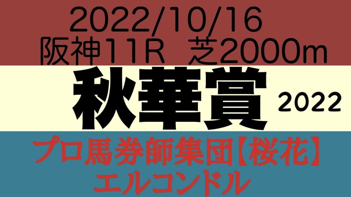 プロ馬券師集団桜花エルコンドル氏の秋華賞2022予想！！