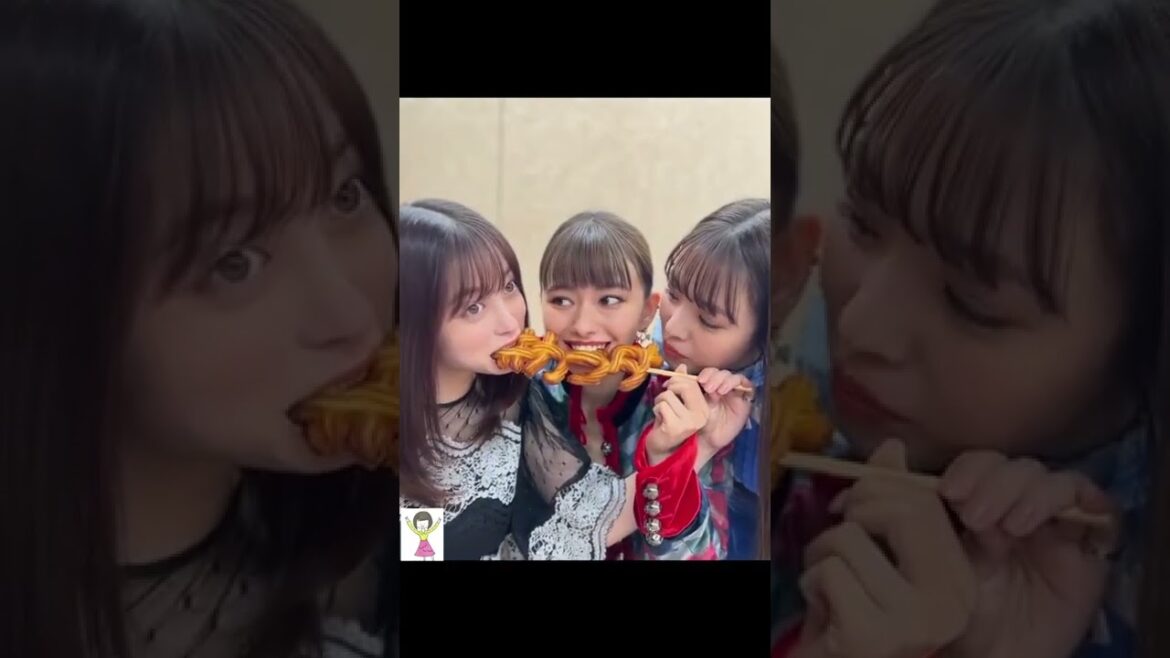 #shorts 橋本環奈 ＆ 山本舞香 ＆ 横田真悠 チュロスおいしそう "顔寄せ ドキドキ ショット”