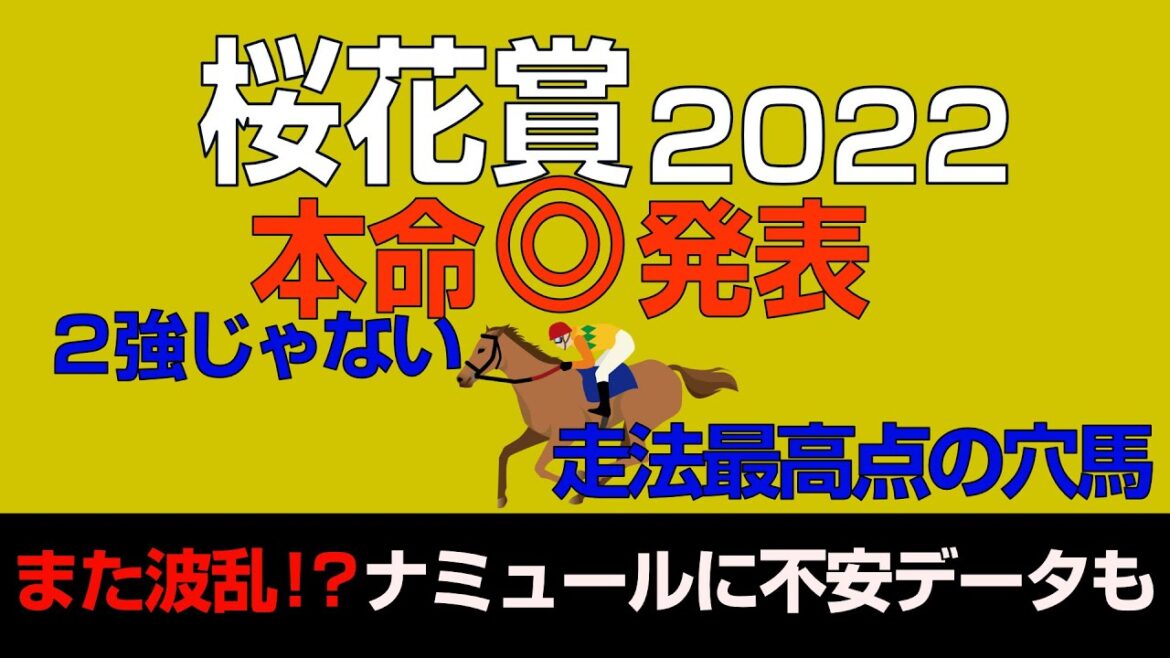 桜花賞2022本命発表！走法最高点は２強じゃないです！また波乱？ナミュールに不安なデータも…