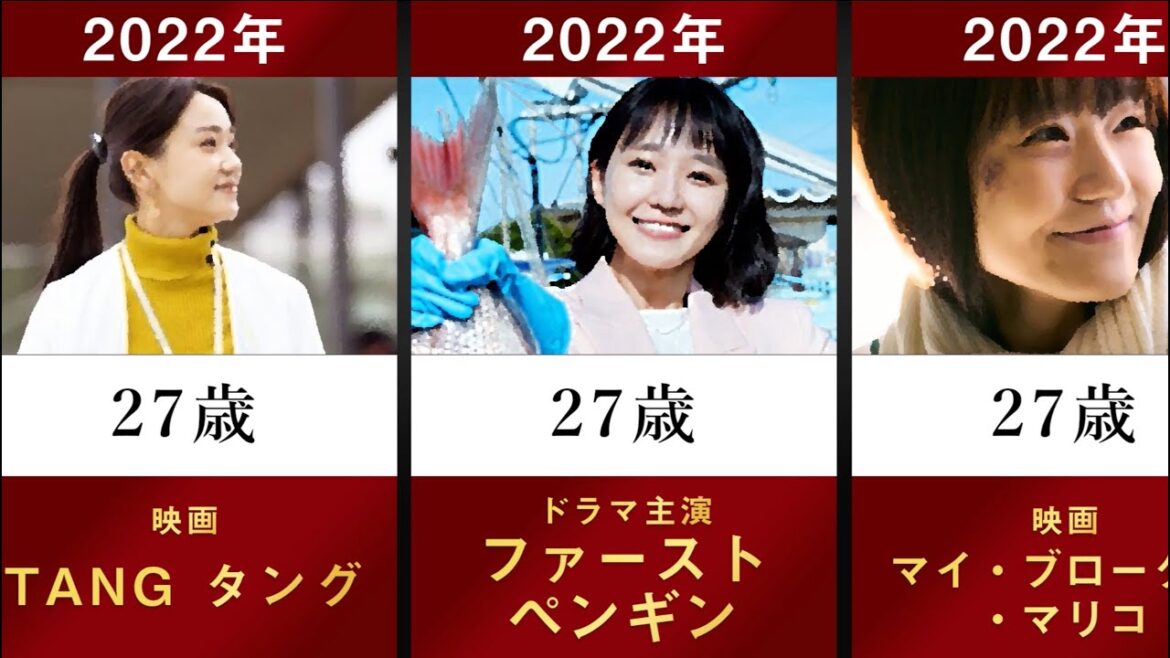 【ファーストペンギン】女優奈緒の主なドラマ・映画を年齢順に並べてみた【堤真一 TANG マイ・ブロークン・マリコ 僕の好きな女の子 姉ちゃんの恋人 竜の道 岩崎和佳 まだ結婚できない男】