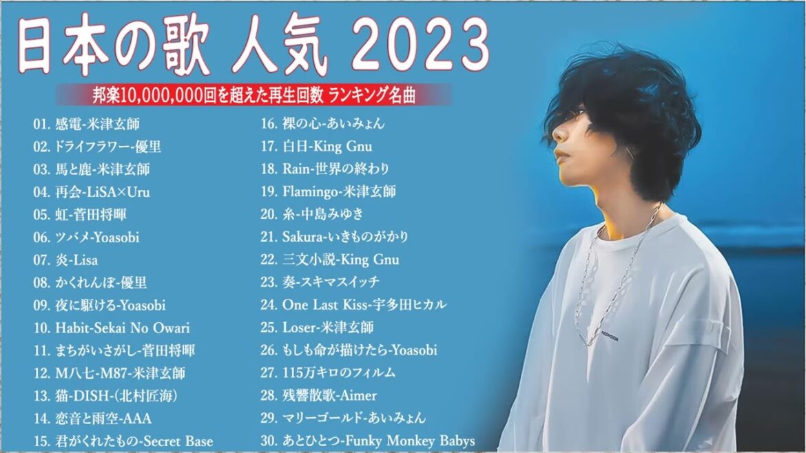 【広告なし】有名曲J-POPメドレー『2022最新版』日本最高の歌メドレー 📚J-POP 最新ランキング 2022🍁優里 、菅田将暉 、Tani Yuuki ( Official Video 13 )