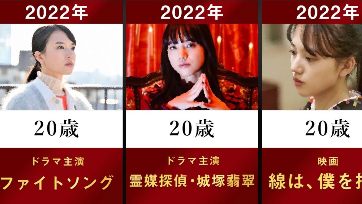 【霊媒探偵・城塚翡翠】女優 清原果耶の主なドラマ・映画を年齢順に並べてみた【1秒先の彼 線は、僕を描く ファイトソング 護られなかった者たちへ おかえりモネ なつぞら ちはやふる あさが来た】