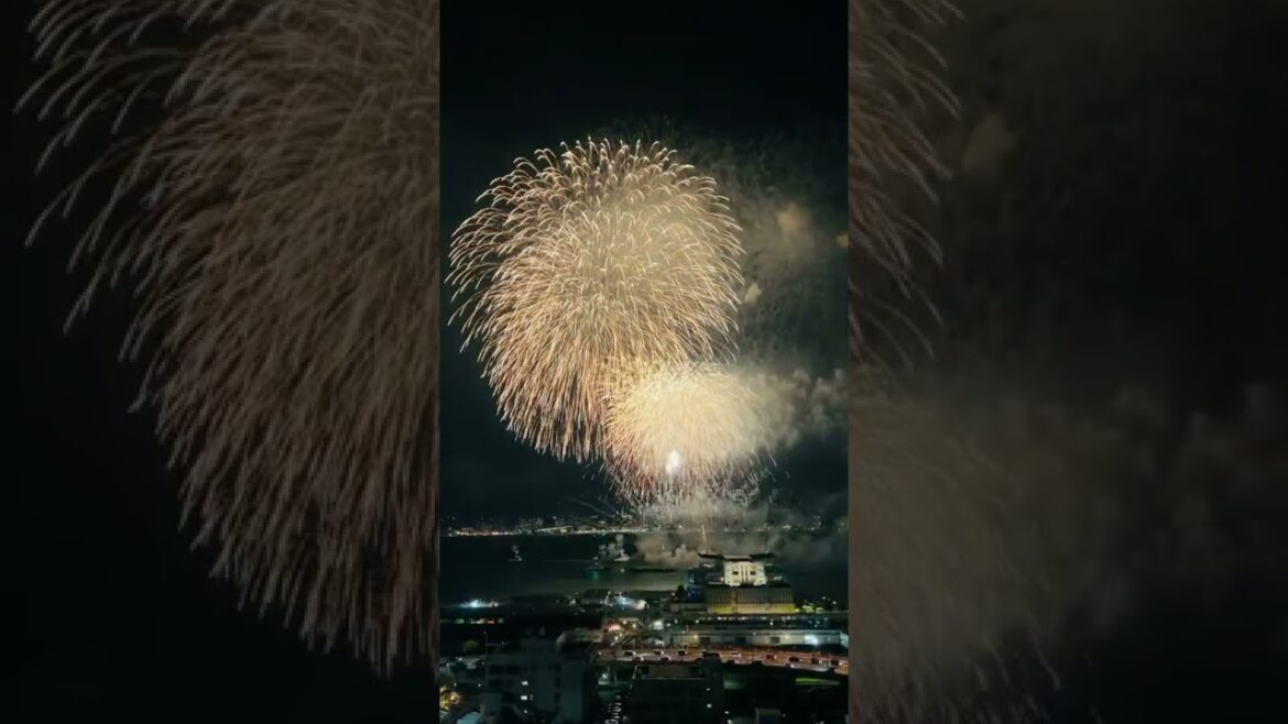 関門海峡花火大会 2022/08/13 #shorts
