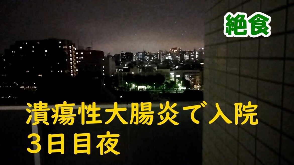 潰瘍性大腸炎で入院　3日目夜　絶食　2021/9/8