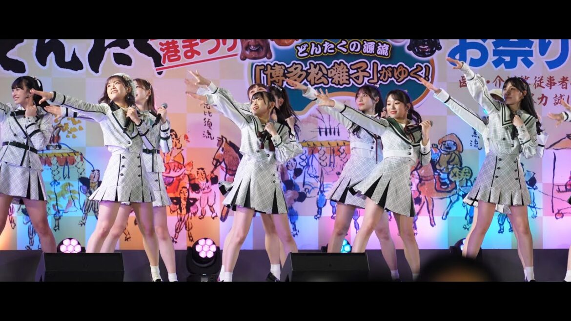 HKT48 / 君とどこかへ行きたい 【博多どんたく お祭り本舞台】 2022 5.3