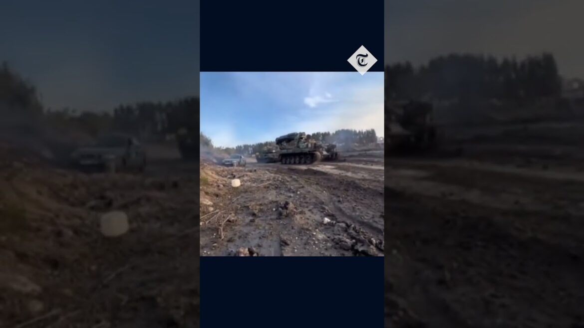 Ukrainian army recover tanks abandoned by fleeing Russian forces
