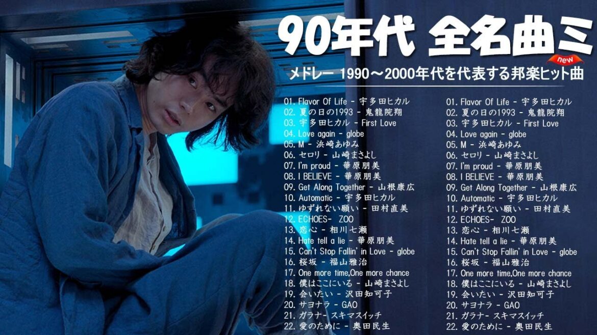1990〜2000年代を代表する邦楽ヒット曲 🔈🔈  J POP 90's-00's おすすめの名曲メドレー 🔈🔈  スピッツ, globe,宇多田ヒカル,  GAO#JPC110