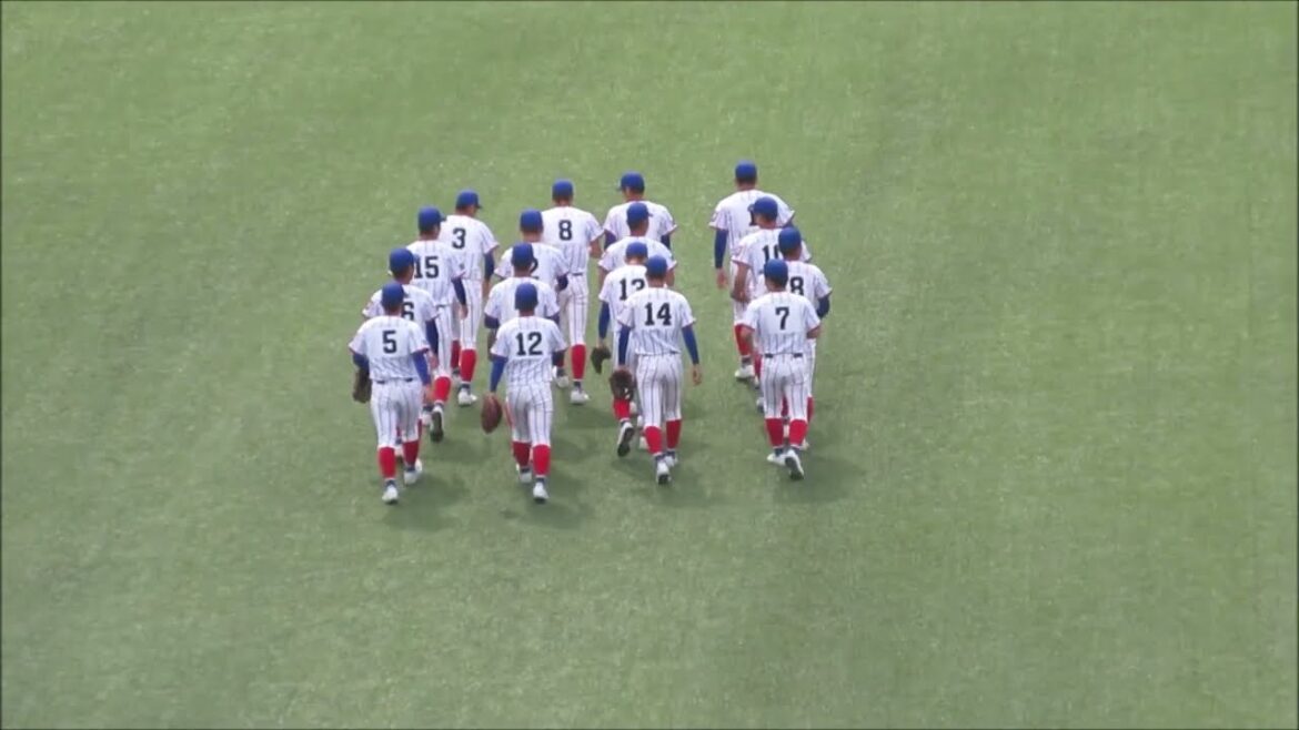 大阪桐蔭と下関国際の試合前ウオーミングアップ / いちご一会とちぎ国体・高校野球