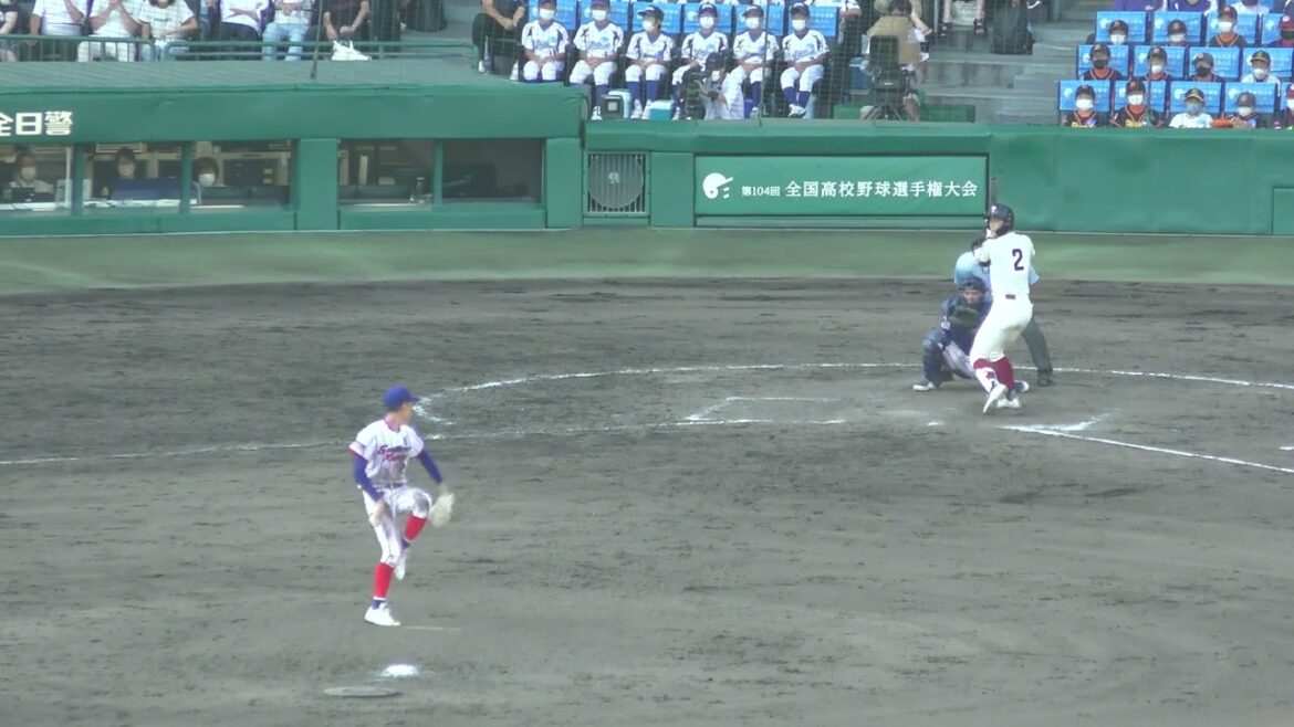 ≪選手権≫甲子園(2022)　下関国際　仲井投手(3年)②　ピンチに強気のインサイド攻めで２者連続三振！！