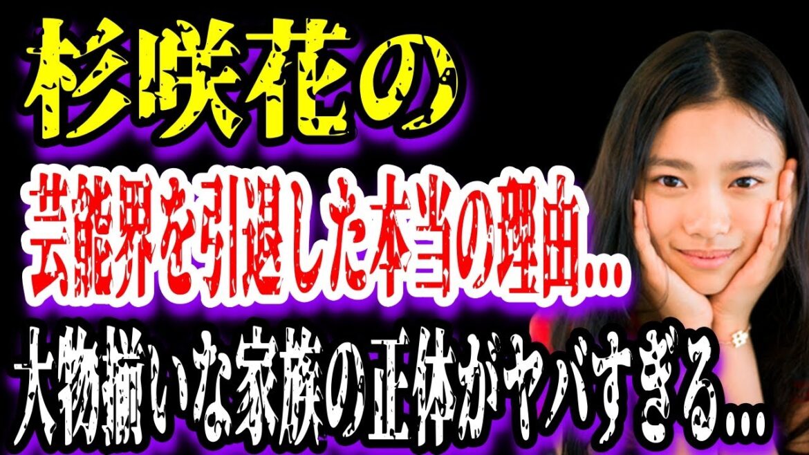 【ゆっくり解説】杉咲花の芸能界を引退した本当の理由...大物揃いな家族の正体がヤバすぎる...