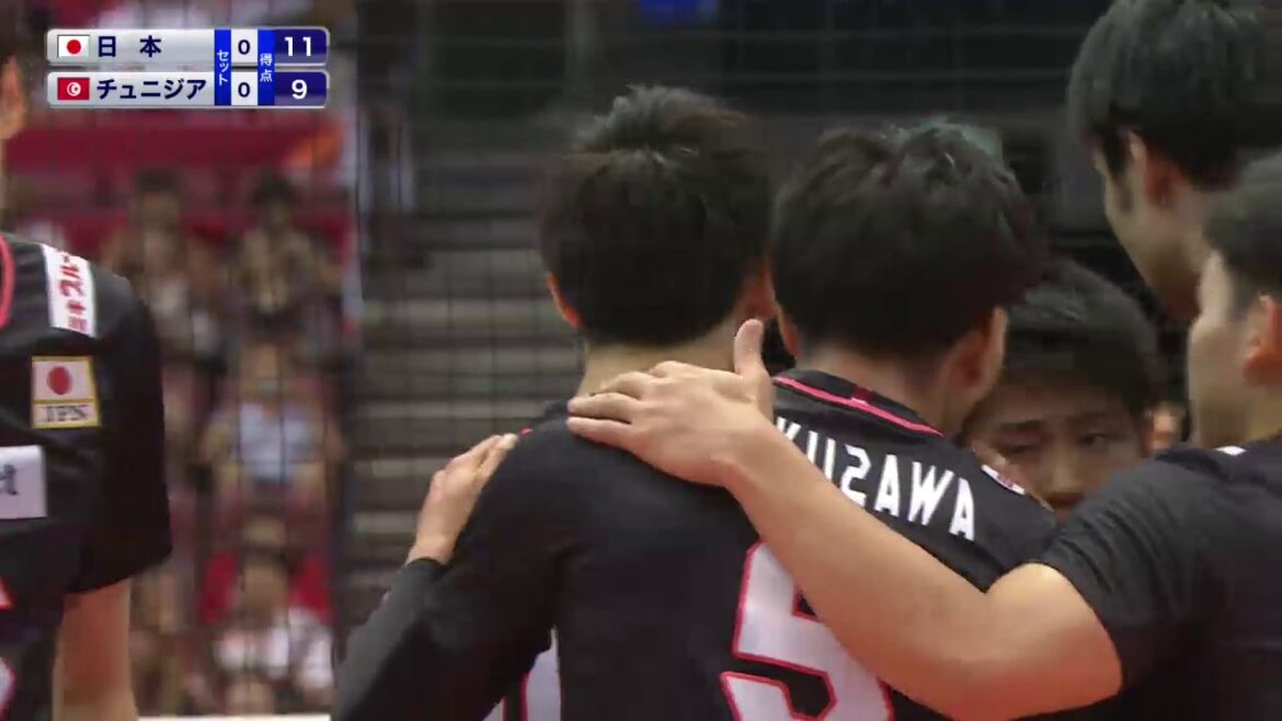 【フジテレビ公式☆ワールドカップバレー2019】10/4(金)［男子］第3戦 ＜日本vsチュニジア･第1セット＞ダイジェスト