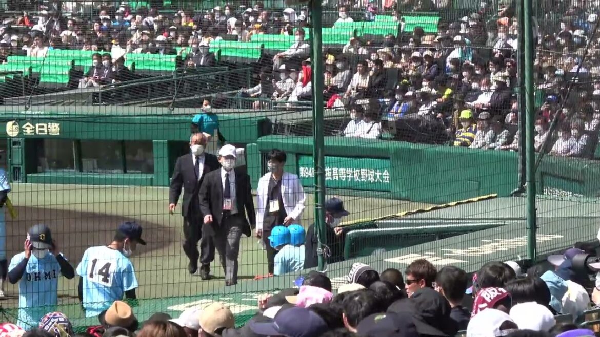 【場内騒然】デッドボールを受ける瞬間 山田陽翔選手 静まり返る客席【準決勝】浦和学院vs近江 2022年3月30日 第94回選抜 阪神甲子園球場 春のセンバツ高校野球 令和4年【ベスト4】