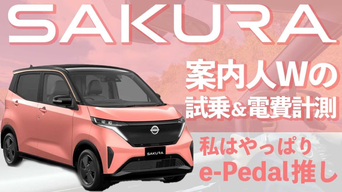 【日産サクラ試乗＆電費計測】Wがサクラの走りを体感【カメラマンW案内人への道】