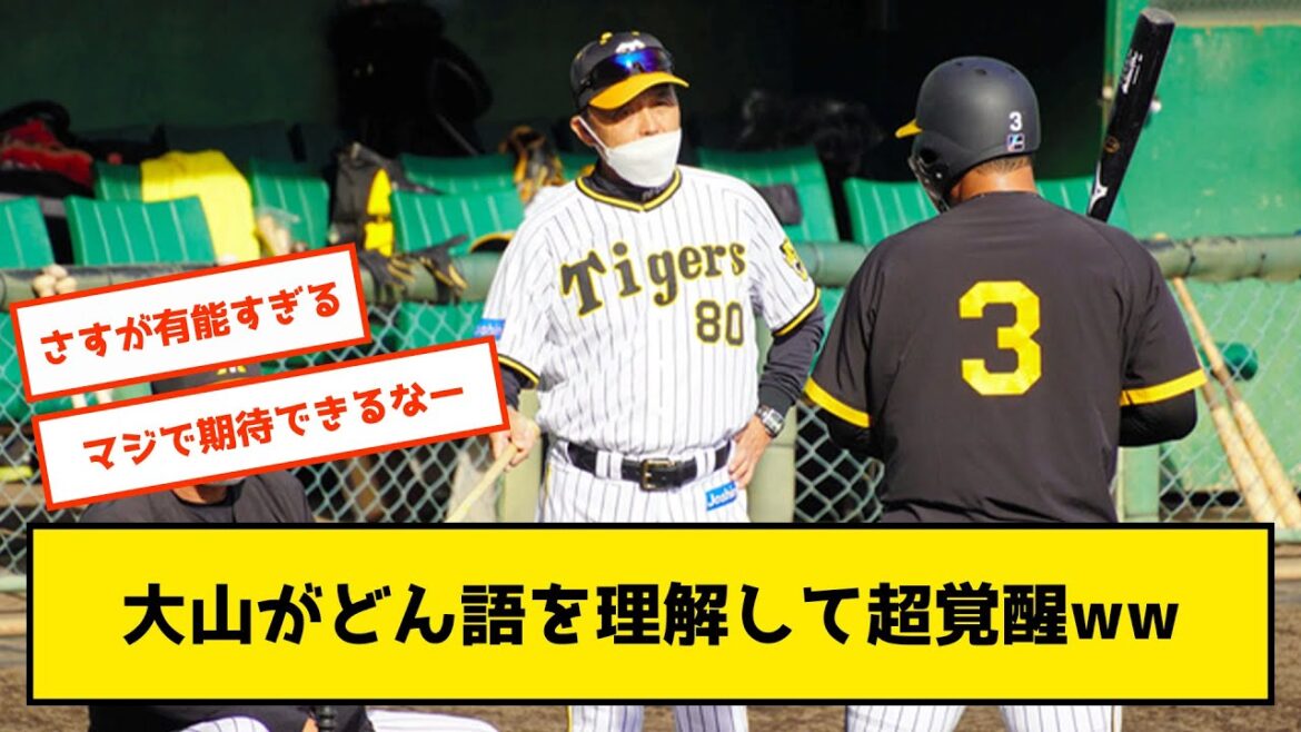 【朗報】阪神・岡田監督の指導で大山覚醒へ、来季は40発確定か