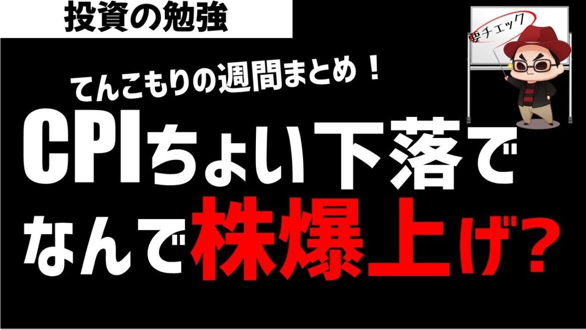 【株初心者】米CPIがちょっと下落しただけで、なぜあんなに株価は上がるのか？ズボラ株投資