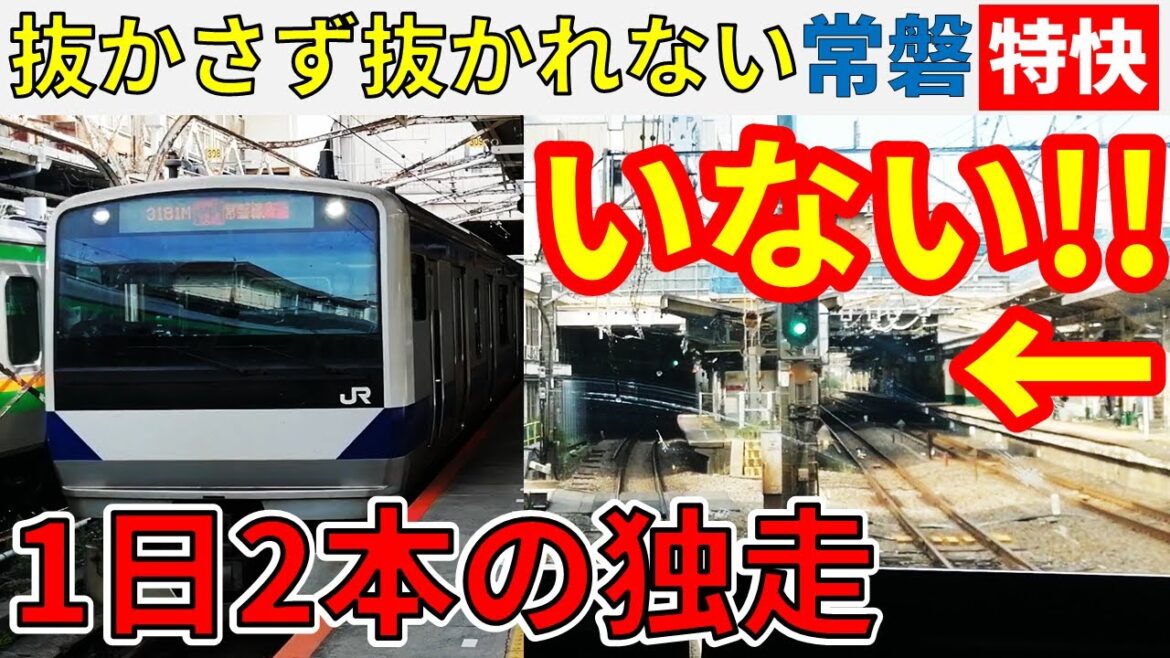 【独走】"抜かさず抜かれない"常磐線の最強特別快速に乗ってみた！！