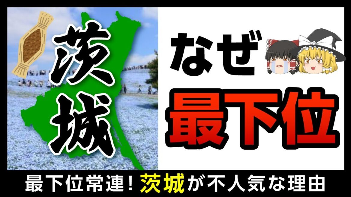 【茨城県】都道府県魅力度ランキングの裏側について解説しました【ゆっくり解説】