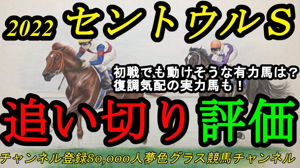 【追い切り評価】2022セントウルステークス全頭！休み明けでも力出せそうな実力馬は？復調気配の馬もいそうで！