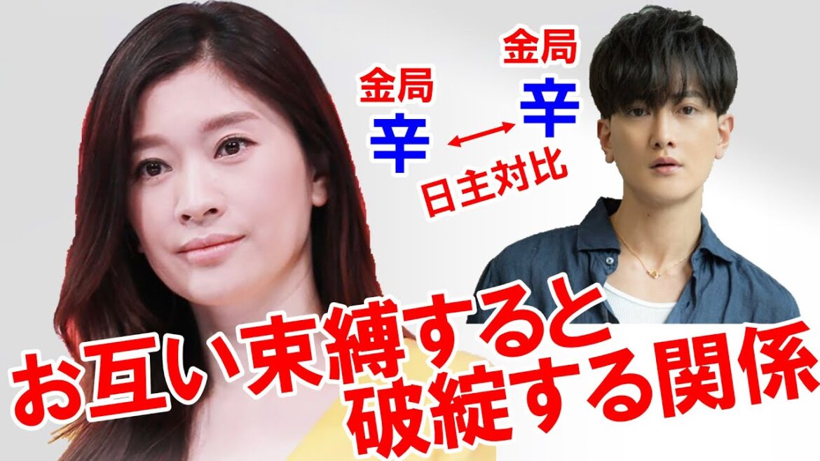 お互い束縛すると破綻する関係★篠原涼子さんとグァンスさんの相性