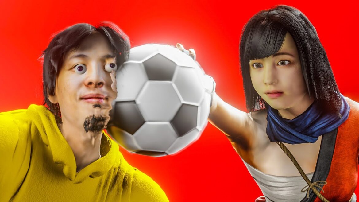 ひろゆきとサッカーする橋本環奈