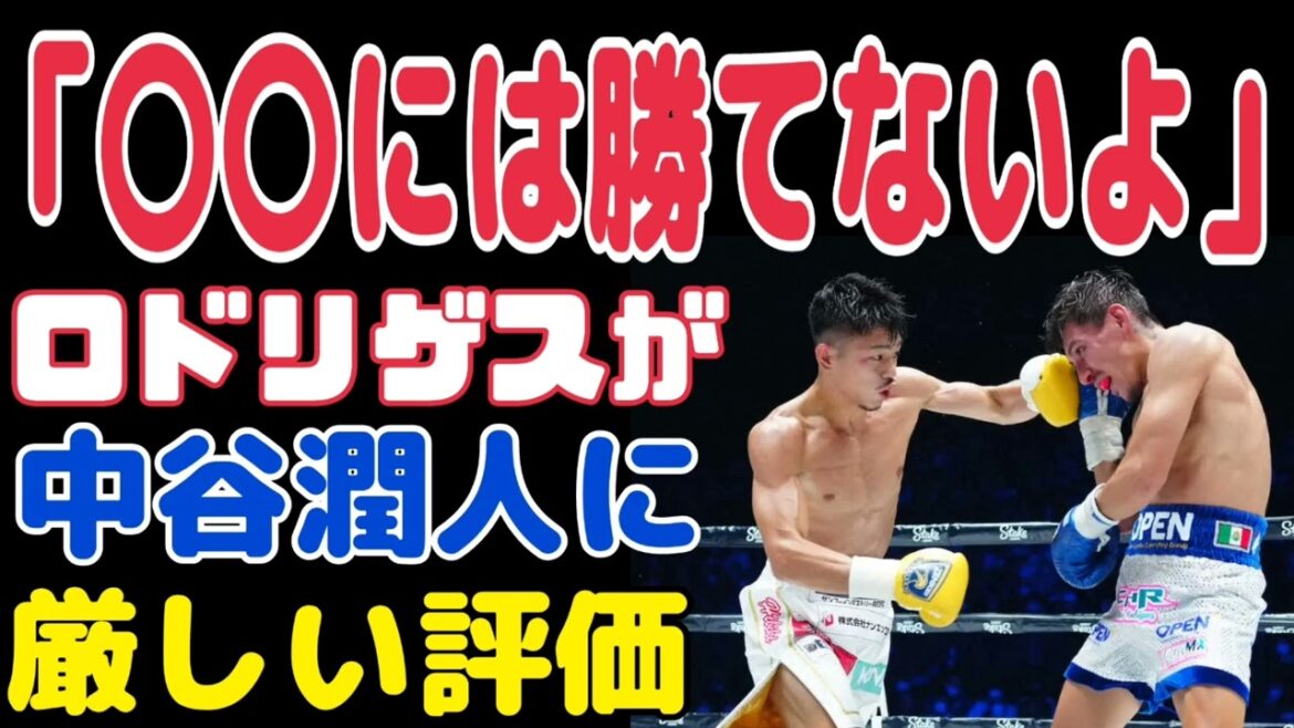 中谷潤人にロドリゲスが痛烈意見