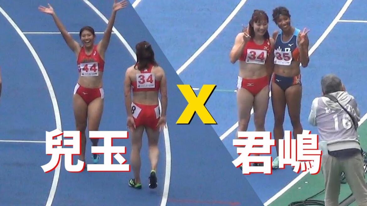 兒玉芽生ｘ君嶋愛梨沙 決勝 成年 女子100m 栃木国体陸上2022