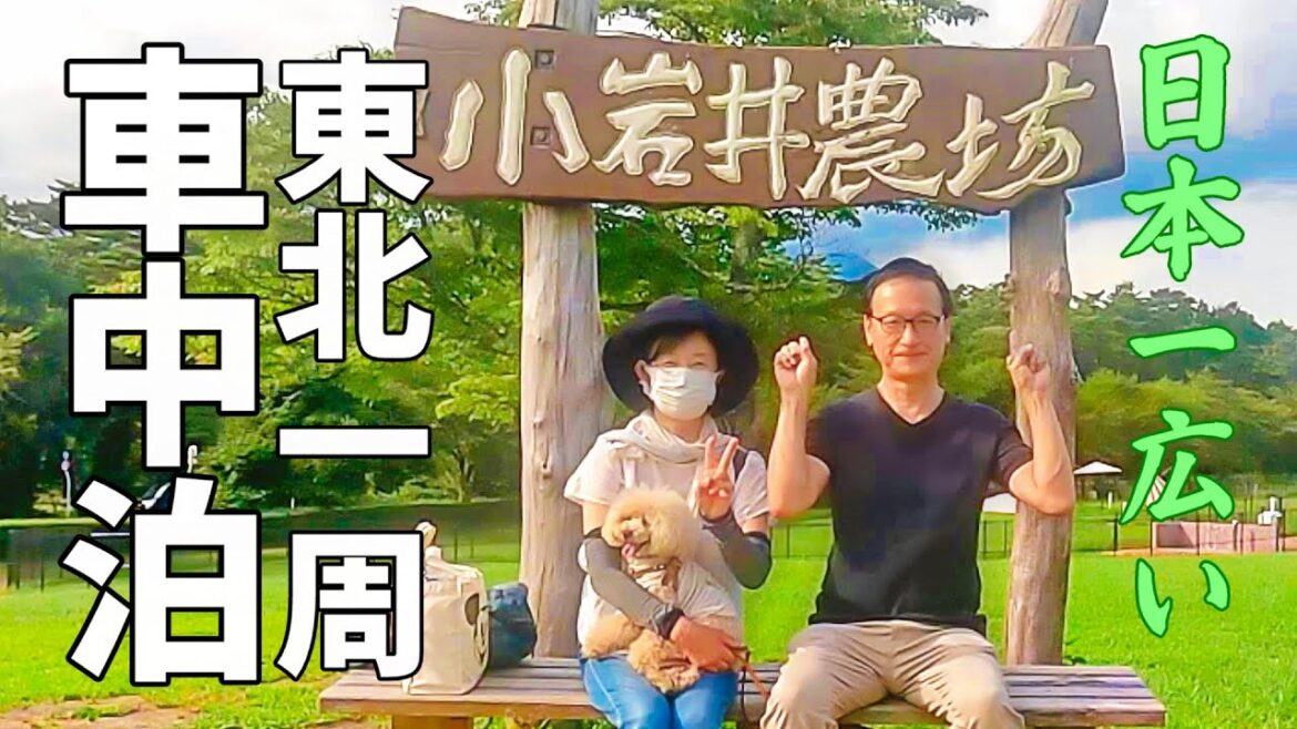 小さいキャンピングカーで東北一周を楽しむリアルな夫婦旅#2 小岩井農場～ぴょんぴょん舎～青森煮干しラーメン～田んぼアート～弘前城【車中泊で東北一周】