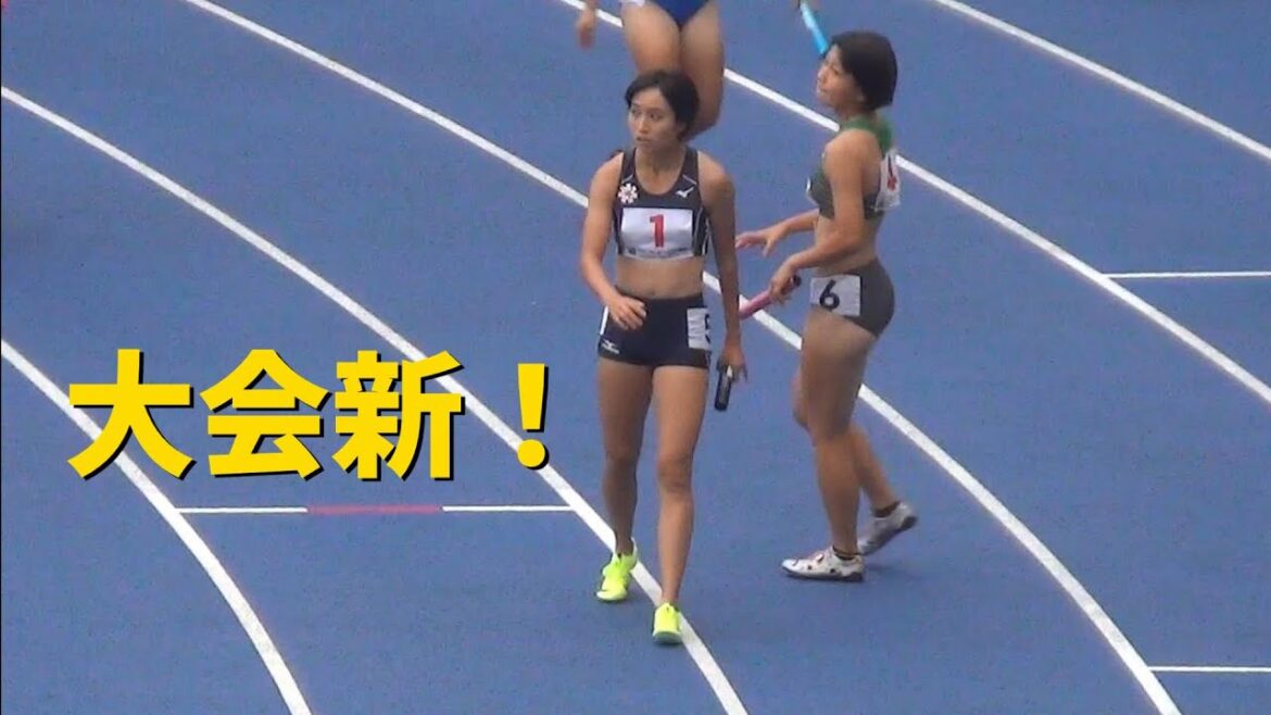 決勝 女子リレー 4x100m 栃木国体陸上2022
