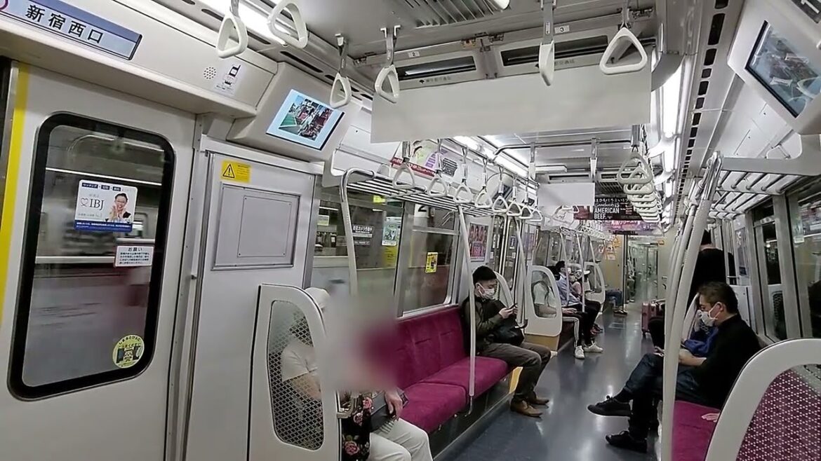 都営地下鉄大江戸線12-600形電車/車内の様子 飯田橋・両国方面 光が丘行き12-781編成/都庁前→大門(浜松町)日立ハイブリッドSiC-VVVF 走行音 車窓 チカッ都ビジョン【1080p60】 都営地下鉄大江戸線12-600形電車/車内の様子 飯田橋・両国方面 光が丘行き12-781編成/都庁前→大門(浜松町)日立ハイブリッドSiC-VVVF 走行音 車窓 チカッ都ビジョン【1080p60】