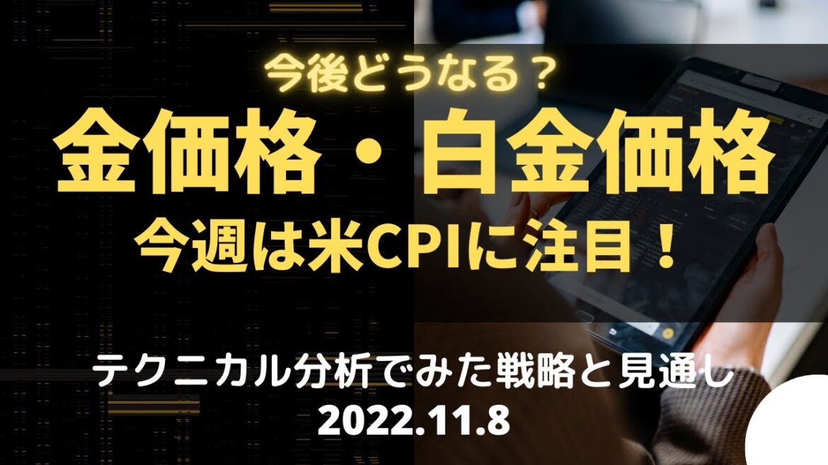 【金価格・白金価格】今後どうなる？今週は米CPIに注目！ テクニカル分析でみた見通しと戦略 11月8日（火）